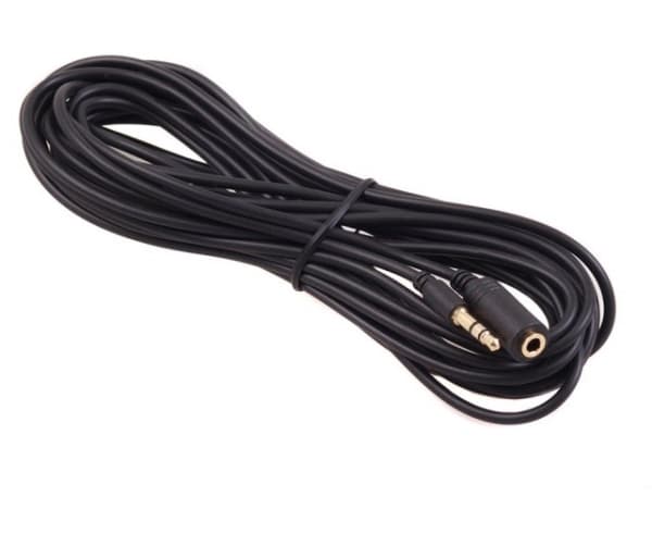 Maclean MCTV-822 - Lydforlengelseskabel - mini-phone stereo 3.5 mm hann til mini-phone stereo 3.5 mm hunn - 10 m - skjermet - svart