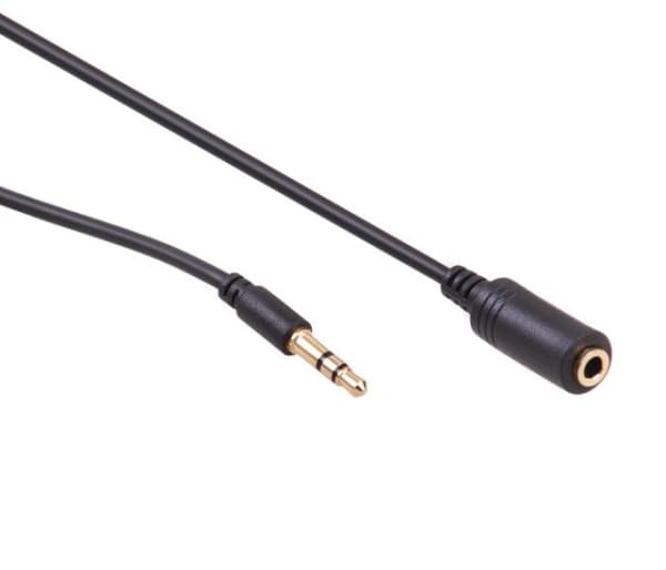 Maclean MCTV-822 - Lydforlengelseskabel - mini-phone stereo 3.5 mm hann til mini-phone stereo 3.5 mm hunn - 10 m - skjermet - svart