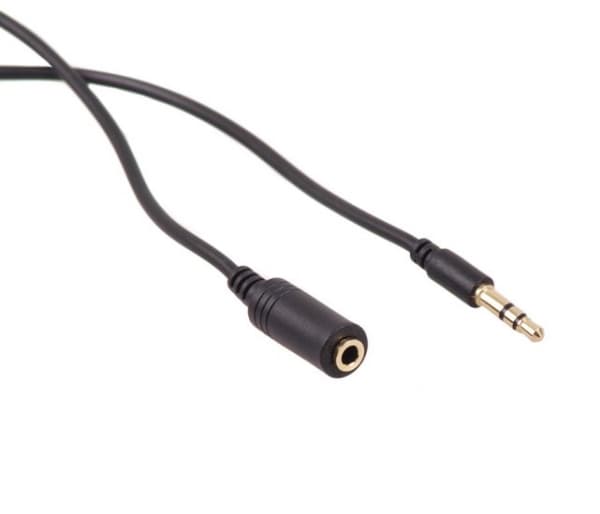 Maclean MCTV-822 - Lydforlengelseskabel - mini-phone stereo 3.5 mm hann til mini-phone stereo 3.5 mm hunn - 10 m - skjermet - svart