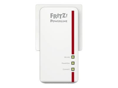 AVM FRITZ!Powerline 1260E - - PowerLine adaptersats - - 1GbE, HomePlug AV (HPAV) 2.0, IEEE 1901 - Wi-Fi 5 - Dubbelband - vägginsticksbar