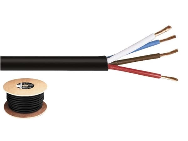 Monacor SPC-540/SW, Kopper, 50 m, Sort