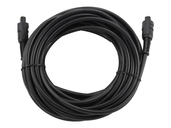 Gembird - Digial audiokabel (optisk) - TOSLINK hane till TOSLINK hane - 7.5 m - fiberoptisk - svart