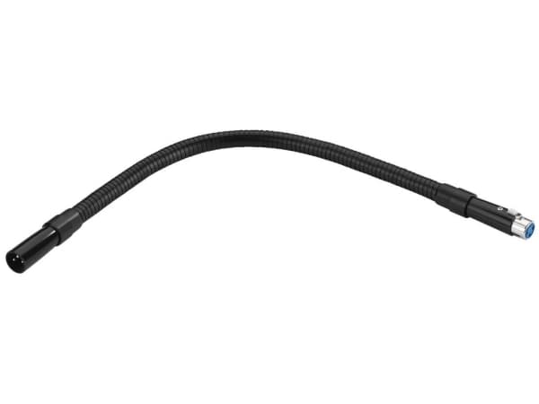 Monacor GN-40XLR/SW, XLR (3-pin), Hankjønn, XLR (3-pin), Hunkjønn, Sort, Metallisk