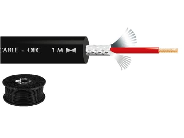 Monacor MLC-150/SW, 100 m, Sort