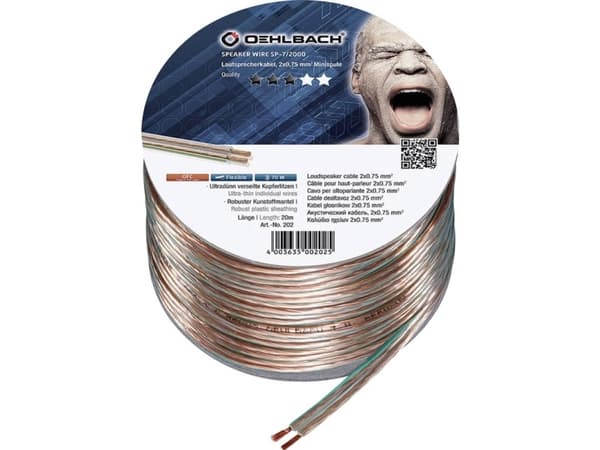 OEHLBACH SP-7, 20 m, Transparent
