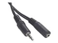 Miniatyrbilde 1 av 5: Cablexpert - Lydforlengelseskabel - mini-phone stereo 3.5 mm plugg til mini-phone stereo 3.5 mm beholder - 2 m - svart