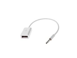 MicroConnect - Audio- / USB-adapter - USB (hunn) til 4-polsminijakk (hann) - 20 cm - hvit