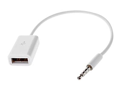 Microconnect AUDUSBFW, 3.5mm, Uros, USB A-tyyppi, Naaras, 0,2 m, Valkoinen