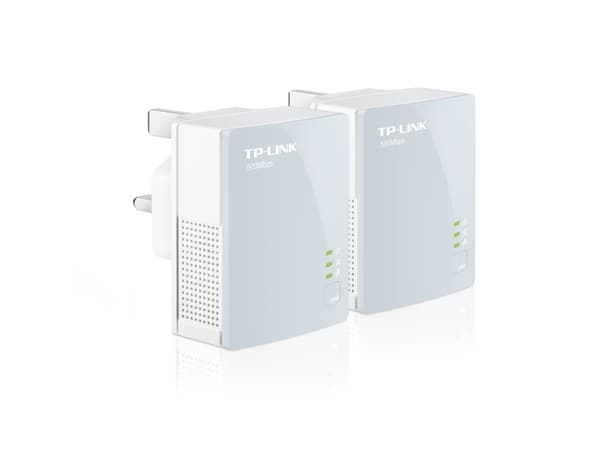 TP-Link TL-PA411KIT AV500 Nano Powerline Adapter Starter Kit - PowerLine adaptersats HomePlug AV (HPAV) - vägginsticksbar (paket om 2)
