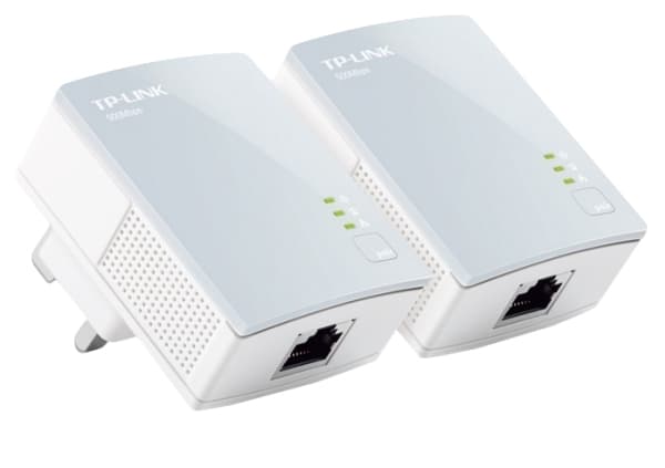 TP-Link TL-PA411KIT AV500 Nano Powerline Adapter Starter Kit - PowerLine adaptersats HomePlug AV (HPAV) - vägginsticksbar (paket om 2)