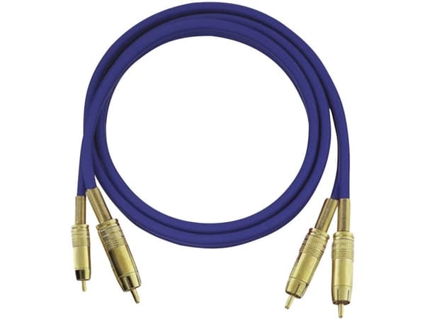Oehlbach NF 1 Master Set - Ljudkabel - RCA hane till RCA hane - 0.5 m - blå