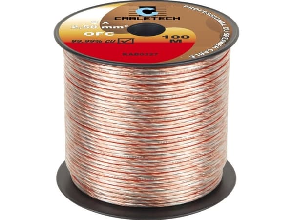 Cabletech OFC HØYTTALERKABEL 2,5MM (KAB0327)