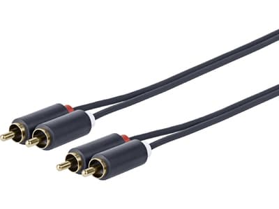 VivoLink - Äänikaapeli - RCA x 2 uros - RCA x 2 uros - 1,5 m - kaksoissuojattu