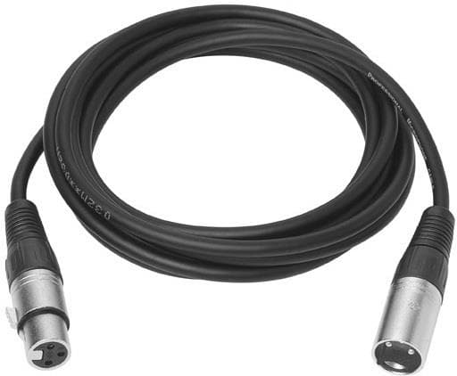 VivoLink - Lydkabel - XLR3 hann til XLR3 hunn - 20 m - skjermet - svart