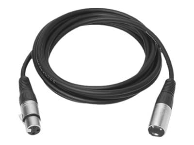 VivoLink - Lydkabel - XLR3 hann til XLR3 hunn - 20 m - skjermet - svart