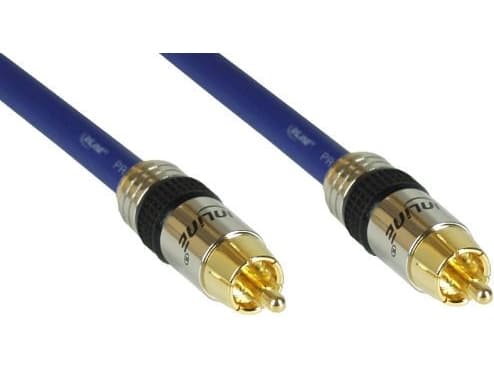 InLine 89405P, RCA, Hanstik, RCA, Hanstik, 5 m, Blå