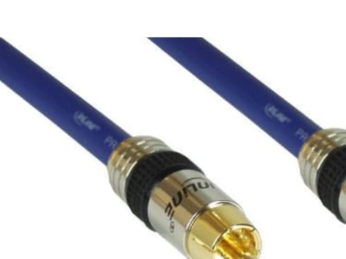 InLine 89405P, RCA, Hanstik, RCA, Hanstik, 5 m, Blå