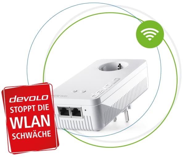 Devolo Magic 2 Wifi next Single, 1200 Mbit/s, Tyyppi F, Gigabitti Ethernet, 1000 Mbit/s, Multi User MIMO, Valkoinen
