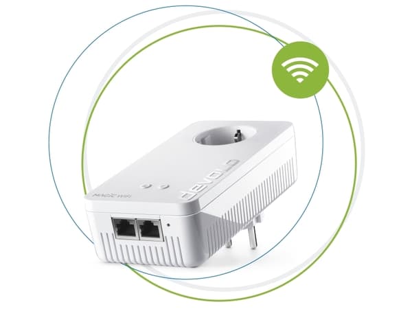 Devolo Magic 2 Wifi next Single, 1200 Mbit/s, Tyyppi F, Gigabitti Ethernet, 1000 Mbit/s, Multi User MIMO, Valkoinen