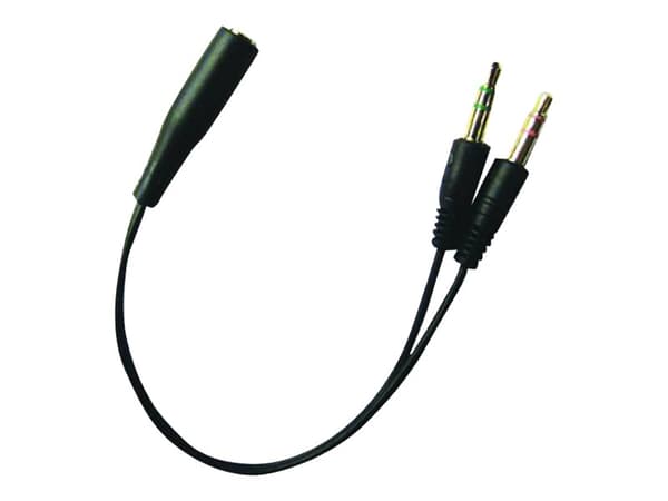 Sandberg Headset Converter - Headset-adapter - mini-phone stereo 3.5 mm hane till 4-poligt minijack hona