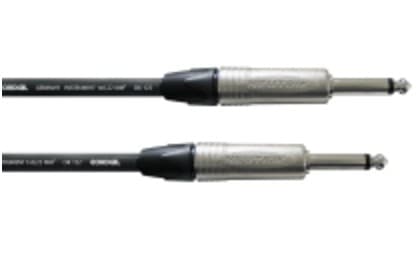 Cordial CXI 3 PP, 6.35mm, Hankjønn, 6.35mm, Hankjønn, 3 m, Svart, Sølv
