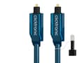 Miniatyrbild 1 av 5: ClickTronic 5m Toslink Opto-Set, TOSLINK, Hankoppling, TOSLINK, Hankoppling, 5 m, Svart, Blå