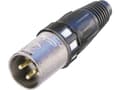 Miniatyrbilde 3 av 5: Neutrik NC3MXCC, XLR, Sort, Metallisk, Gull, -30 - 80 °C, 21,2 mm