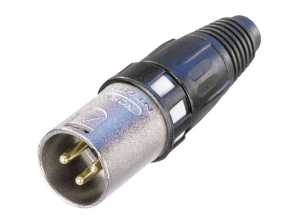 Neutrik NC3MXCC, XLR, Sort, Metallisk, Gull, -30 - 80 °C, 21,2 mm