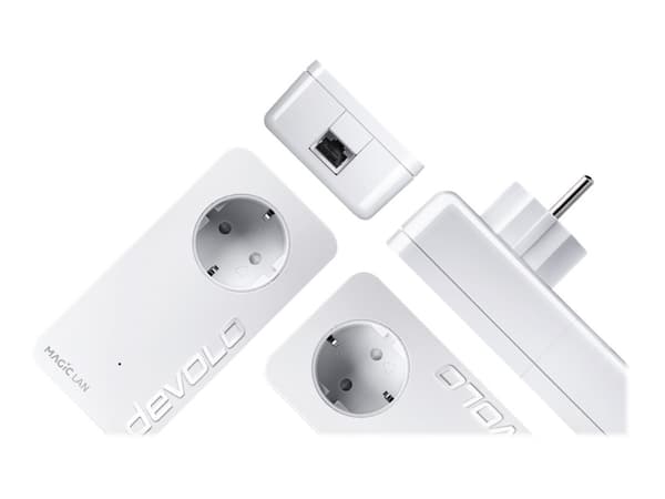 devolo Magic 2 LAN - Starter Kit - bro - - 1GbE, HomeGrid - veggpluggbar (en pakke 2)