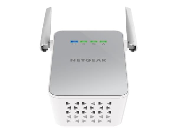 NETGEAR Powerline PLW1000 - PowerLine adaptersats 1GbE, HomePlug AV (HPAV) 2.0, IEEE 1901 Dubbelband - vägginsticksbar - med NETGEAR PowerLINE 1000 A