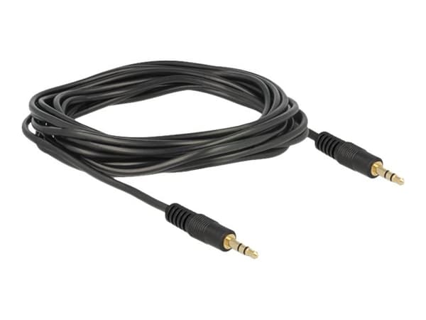 Delock - Äänikaapeli - stereo mini-jack uros stereo mini-jack uros - 3 m - musta