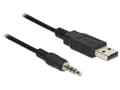 Pikkukuva 3 / 3: DeLOCK 1.8m USB2.0-A/3.5mm, 3.5mm, Uros, USB A-tyyppi, Uros, 1,8 m, Musta