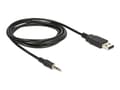 Pikkukuva 1 / 3: DeLOCK 1.8m USB2.0-A/3.5mm, 3.5mm, Uros, USB A-tyyppi, Uros, 1,8 m, Musta