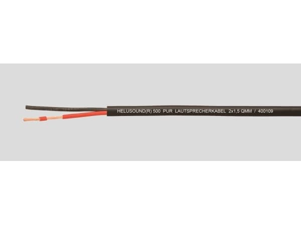 HELUKABEL 400109, Lavspenningskabel, Sort, Polyvinylklorid (PVC), Kobber (Cu), 1.5 mm², 28,8 kg/km