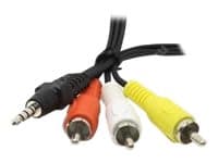 Cablexpert - Video/lydkabel - 4-polsminijakk plugg til RCA x 3 plugg - 2 m