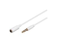 MicroConnect - Lydforlengelseskabel - mini-phone stereo 3.5 mm hunn til mini-phone stereo 3.5 mm hann - 2 m