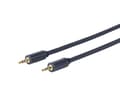 Miniatyrbilde 3 av 5: VivoLink - Lydkabel - mini-phone stereo 3.5 mm hann til mini-phone stereo 3.5 mm hann - 1.5 m - dobbeltisolert - svart