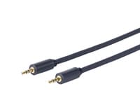 VivoLink - Lydkabel - mini-phone stereo 3.5 mm hann til mini-phone stereo 3.5 mm hann - 1.5 m - dobbeltisolert - svart