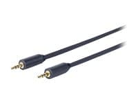VivoLink - Lydkabel - mini-phone stereo 3.5 mm hann til mini-phone stereo 3.5 mm hann - 1.5 m - dobbeltisolert - svart