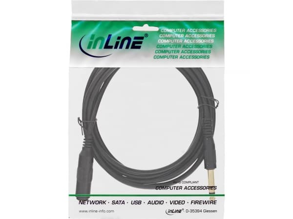 InLine 99975, 6.35mm, Uros, 6.35mm, Uros, 5 m, Musta