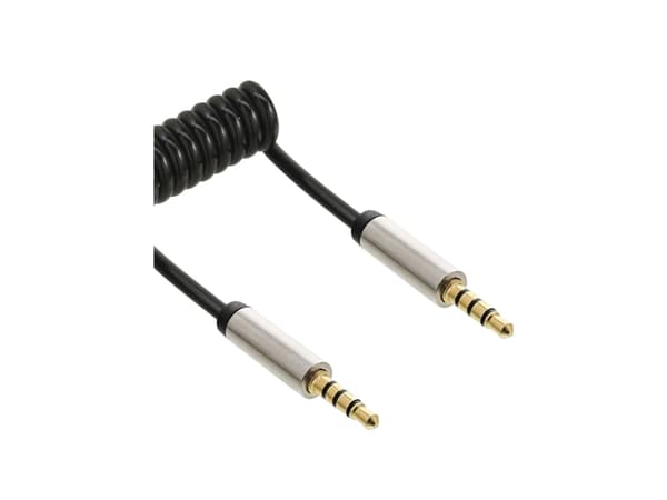 InLine 99274, 3.5mm, Hanstik, 3.5mm, Hanstik, 0,5 m, Svart