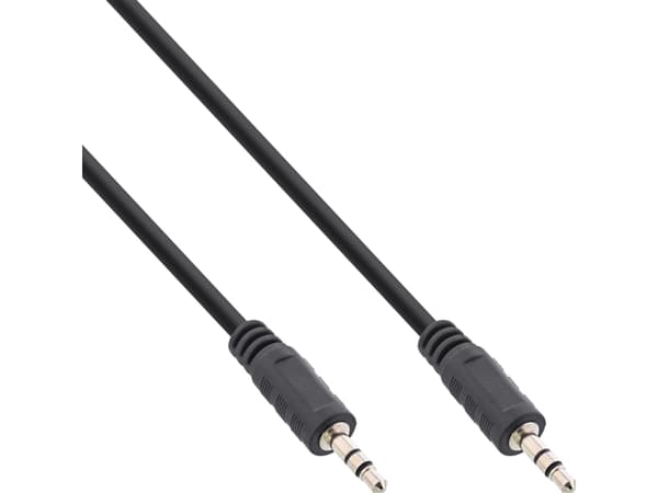 InLine 99932C, 3.5mm, Hankjønn, 3.5mm, Hankjønn, 1,2 m, Sort