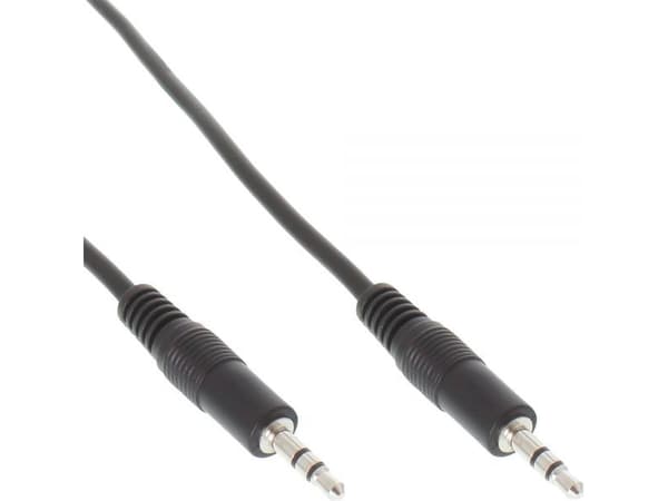 InLine 3.5mm - 3.5mm, 2m, 3.5mm, Uros, 3.5mm, Uros, 2 m, Musta