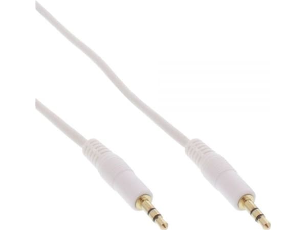 InLine 99941W, 3.5mm, Hankjønn, 3.5mm, Hankjønn, 1 m, Hvit