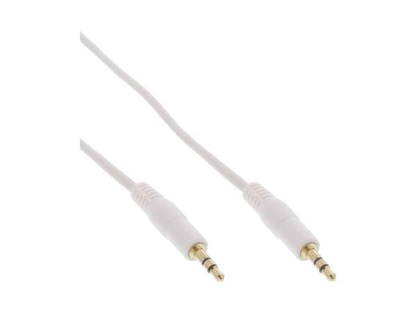 InLine 99941W, 3.5mm, Hankjønn, 3.5mm, Hankjønn, 1 m, Hvit