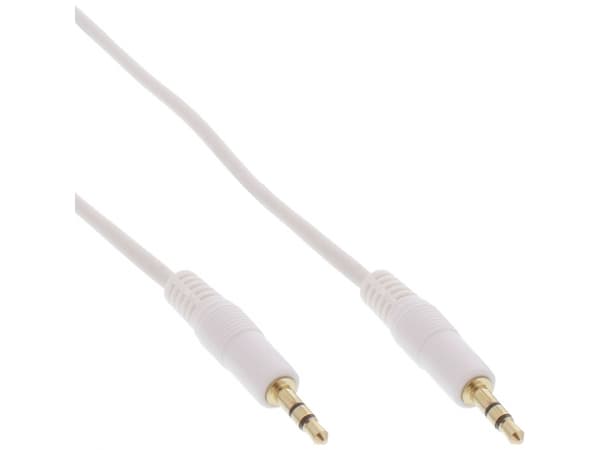 InLine 99941W, 3.5mm, Hankjønn, 3.5mm, Hankjønn, 1 m, Hvit