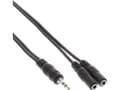 Miniatyrbilde 4 av 4: InLine 99300D, 3.5mm, Hankjønn, 2 x 3.5mm, Hunkjønn, 5 m, Sort