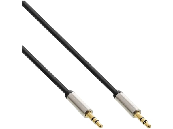 InLine 99211I, 3.5mm, Uros, 3.5mm, Uros, 1 m, Musta