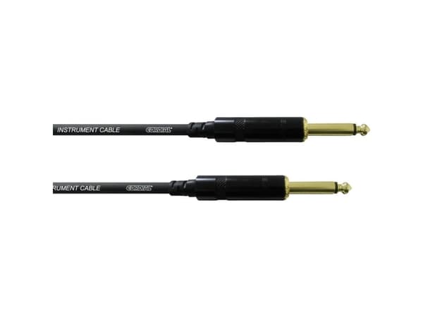 Cordial INTRO CCI 3 PP, 6.35mm, Hankjønn, 6.35mm, Hankjønn, 3 m, Sort