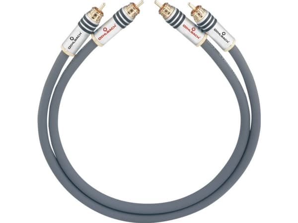 OEHLBACH NF 14 Master Set, 2 x RCA, Hanstik, 2 x RCA, Hanstik, 0,5 m, Grå